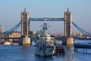 Tower Bridge over the River Thames - London - England